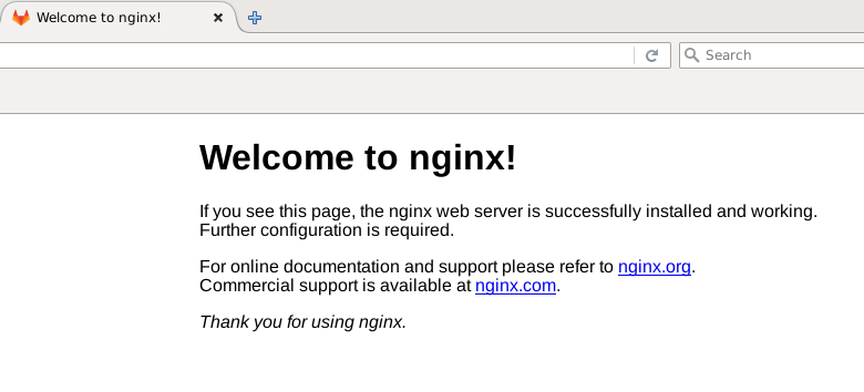 Nginx Welcome Page